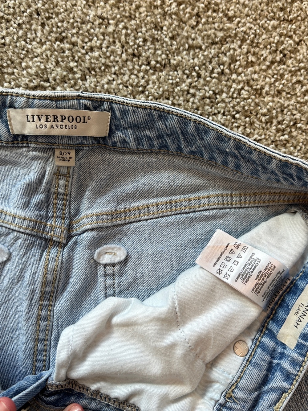 Liverpool Hannah Flare Split-Hem Women's Jeans - Picture 6 of 12